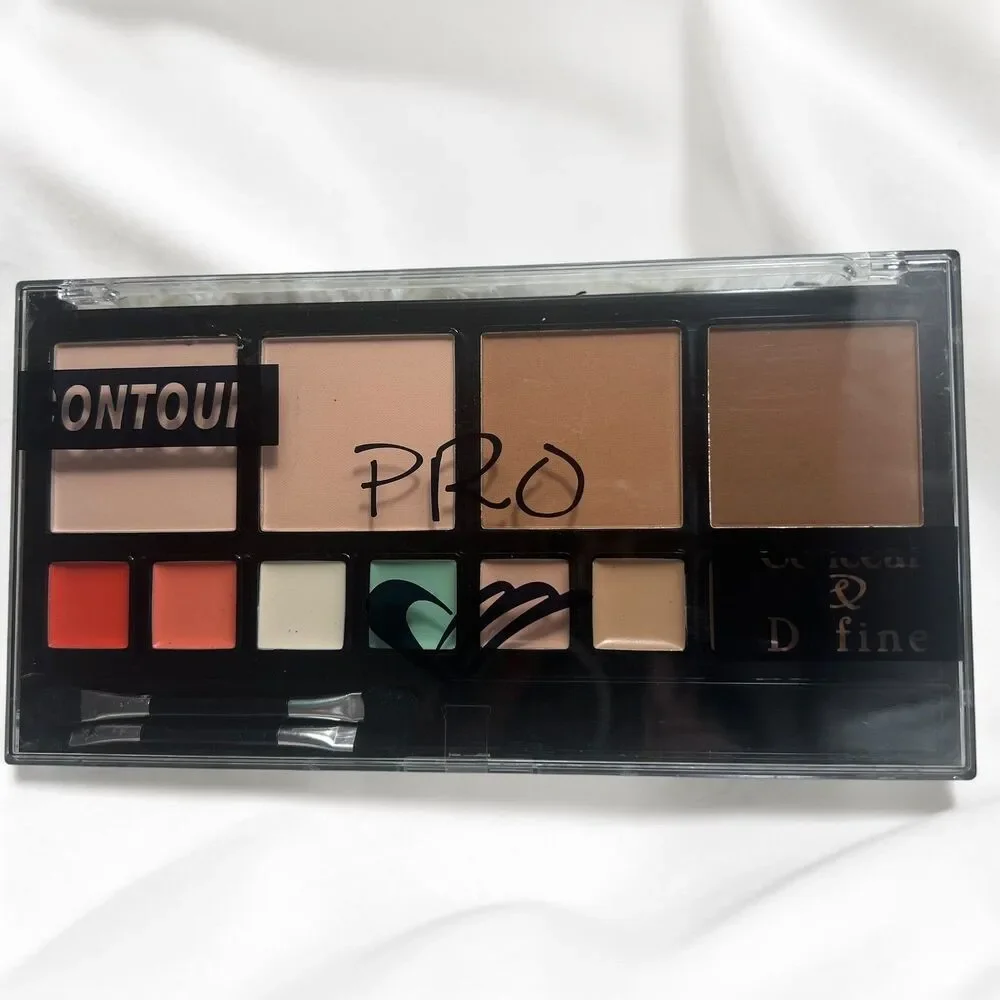 Amuse Pro Conceal & Define Contour Palette 12 Shades Cream Powder KL165 NEW